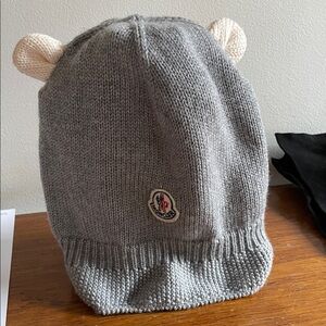 Montclair Gray Knit Kids Hat with Ears
